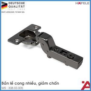 Bản lề giảm chấn lọt lòng màu đen 308.03.005