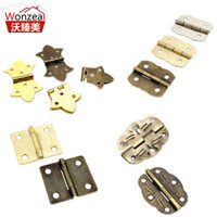 Bản lề hộp gỗ cổ điển, bản lề màu xanh cổ điển vàng, 90 độ/180 độ, bản lề mở phẳng nhỏ, phụ kiện phần cứng cho tủ hộp gỗ