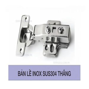 Bản lề inox 304 giảm chấn lắp thẳng Eurogold WP01