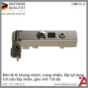 Bản lề khung nhôm cong nhiều  màu sáng 311.68.512