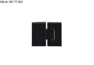 Bản lề kính - kính 180 độ đen mờ Hafele 981.77.903