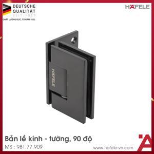 Bản lề kính - kính 90 độ đen mờ Hafele 981.77.909