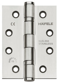 Bản lề lá cho cửa phẳng 102mm, 120kg Hafele Startec 926.98.020 (Inox mờ)
