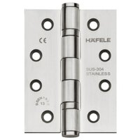 Bản lề lá HAFELE 926.98.040, chất liệu inox 304, trục xoay 102mm, dùng cho cửa đi nặng tới 120 kg