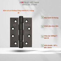 Bản lề lá HAFELE, chất liệu inox 304, cao 127mm, dùng cho cửa đi nặng tới 120 kg