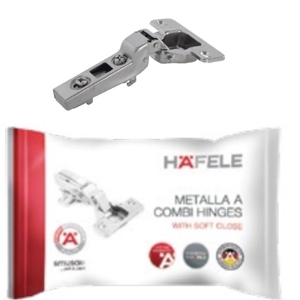 Bản lề Metalla SM giảm chấn trùm nữa Hafele 493.03.022