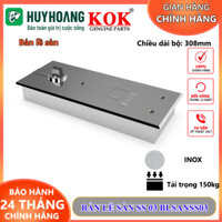 Bản lề sàn Huy Hoàng BLSANSS03 Bản lề sàn SS 03 bề mặt inox tải trong 150kg cửa kính chất liệu INOX chính hãng KOK
