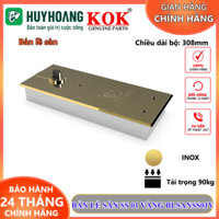 Bản lề sàn Huy Hoàng BLSANSS01V Bản lề sàn SS 01 Vàng bề mặt inox tải trong 90kg cửa kính chất liệu INOX chính hãng KOK
