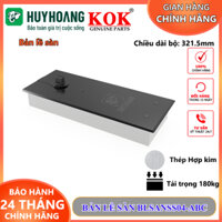 Bản lề sàn Huy Hoàng BLSANSS04-ABC Bản lề sàn SS 04 mạ đồng đen tải trong 180kg cửa kính chất liệu INOX chính hãng KOK