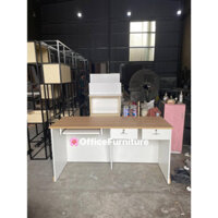 bàn lễ tân, bàn tiếp tân, bàn thu ngân cao 80cm ,bàn lễ tân dài 1m8