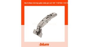 Bản lề tích hợp giảm chấn góc mở 155°dành cho tủ có ngăn kéo âm - Trùm âm Blum 71B7550