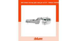 Bản lề tích hợp giảm chấn góc mở 95° dành cho cửa khung nhôm Blum 71B960A (Niken)