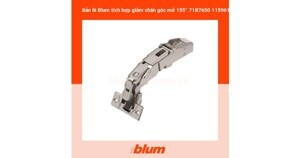 Bản lề tích hợp giảm chấn góc mở 155°dành cho tủ có ngăn kéo âm - Trùm âm Blum 71B7650