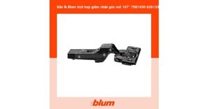 Bản lề tích hợp giảm chấn góc mở 107° - trùm nửa Blum 75B1650