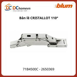 Bản lề tích hợp giảm chấn góc mở 110°CRISTALLO dành cho cửa kính Blum 71B4500C