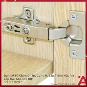 Bản lề tiêu chuẩn giảm chấn 315.30.722