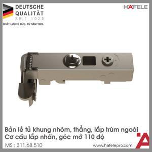 Bản lề trùm ngoài tủ khung nhôm Hafele 311.68.510