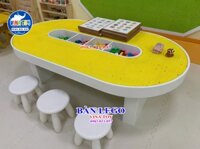 Bàn Lego Ovan Khu Vui Chơi Giá Rẻ – Có Đế Lego & Hộc Chứa | Vinatoy