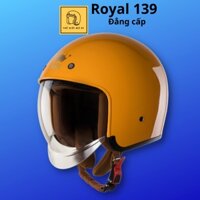 (Bán lỗ để xin đánh giá )Mũ bảo hiểm 3/4 đầu Royal M139 kính âm màu vàng cam, bảo hành 12 tháng thế giới mũ 87