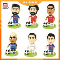 [Bán lỗ lấy đánh giá+5 sao] Mô Hình Đồ Chơi Lắp Ghép Cầu Thủ Bóng Đá, Trò Chơi Lắp Ráp Messi-Ronaldo-Neymar WISEHAWK