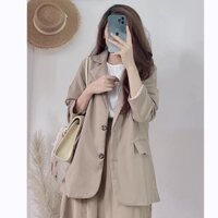 [BÁN LỖ LẤY ĐÁNH GIÁ 5 SAO]Blazer nữ 2 lớp có túi phong cách Hàn Quốc - Áo vest sang chảnh