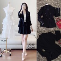 [BÁN LỖ VỐN - HÀNG SALE KHÔNG ĐỔI TRẢ] Áo vest đen A249( Lưu ý: mẫu chỉ riêng áo) 💝