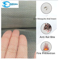 [Bán LỚN] Lưới sợi thủy tinh màu xám nhạt Màn hình côn trùng Lưới chống muỗi Lưới chống muỗi