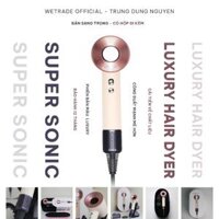 [BẢN LUXURY MÀU SUNSET] MÁY SẤY TÓC SUPER SONIC 2024 Ion âm - Công suất 1600W - Nóng lạnh độc lập - Chăm sóc tóc nam nữ