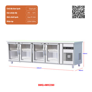 Bàn mát 4 cánh 450 lít BMQ-4MK2260