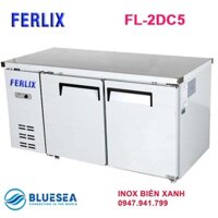 Bàn mát công nghiệp Ferlix FL-2DC5,1500, Tủ bàn lạnh 1500, Bàn mát nhà hàng khách sạn