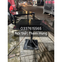Bàn mặt đá cafe sắt sơn tĩnh điện