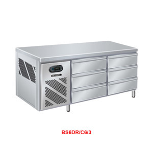 Bàn mát inox Berjaya BS6DR/C6/3 dài 1,8m