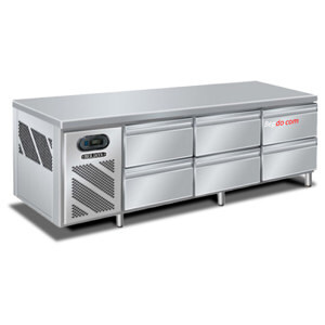 Bàn mát inox Berjaya BS6DR/C8/2 dài 2,48m