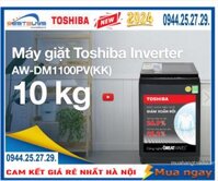 Bán Máy giặt Toshiba Inverter 10 kg AW-DM1100PV(KK) - Chuyển động trực tiếp - giá rẻ