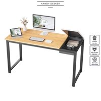 Bàn máy tính, Bàn làm việc 1m2 KanDy Desker lắp ghép dễ dàng full phụ kiện