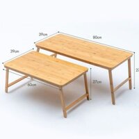 Bàn máy tính có thể gập lại Giường tre bằng gỗ / bàn sofa