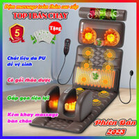 (BẢN MỚI 2024)Nệm/Đệm massage kèm khay massage bàn chân-Nệm mát xa toàn thân-Đệm massage cao cấp-Nệm massage hồng ngoại