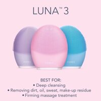 [Bạn mới nhập COSHBM -50% đơn 0Đ] [CÓ SẴN - HỖ TRỢ BẢO HÀNH] Máy Rửa Mặt Foreo Luna 3 chính hãng - Bảo hành 2 năm