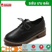 [Bản Mới Nhất] Giày Nữ OXFORD Mọi Gót Cao Choose Cột Dây Viền Đá Lấp Lánh Mẫu Hot 2018-2019 G23K5