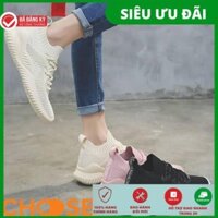 [Bản Mới Nhất] Giày Nữ Sneaker Choose Vải Cột Dây Siêu Nhẹ Thoáng Khí Tăng Chiều Cao