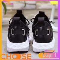[Bản Mới Nhất] Giày Nữ Thể Thao Vải Choose Phối Kiểu Cột Dây Tăng Chiều Cao G1411