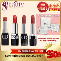 (Bản Mới) Son thỏi lì Rouge Dior Velvet nắp nam châm 2024 Fullsize