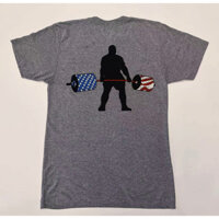 Bán Mới Thể Thao, Thể Dục, Sức Mạnh, Cử Tạ Áo Thun Thời Trang Hàn Quốc Unisex Rời Cổ Tròn Áo Thun