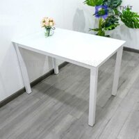 Bàn Molly Mặt Kính Cường Lực 8mm Sơn Màu, Chân Sắt Sơn Tỉnh Điện, Không Bao Gồm Ghế (QB-NT-BA13)