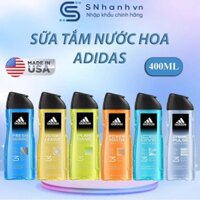 [BẢN MỸ 400ML] Gel Tắm Gội 3in1 Hương Nước Hoa dành cho Nam Adidas Body Hair Face