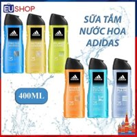 [BẢN MỸ 400ML] Gel Tắm Gội 3in1 Hương Nước Hoa dành cho Nam Adidas Body Hair Face