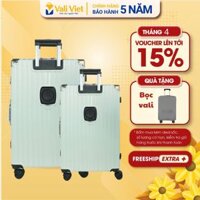 [BẢN NÂNG CẤP 2024] Vali khung nhôm khóa sập Vali Việt size 20/24Inch, Nhựa Abs/Pc Cao Cấp, Chống Va Đập, Bảo Hành 5 Năm