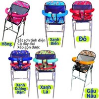 (Bản nâng cấp) Ghế ngồi xe tay ga cho bé (có cả dây đai và vòng bảo hiểm an toàn) ghế ga xếp sắt sơn tĩnh điện