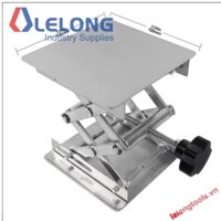 BÀN NÂNG HẠ MINI 100x100, THÉP KHÔNG RỈ