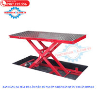 BÀN NÂNG XE MÁY THỦY LỰC ÂM NỀN BỘ NGUỒN NHẬP HÀN QUỐC CHUẨN HONDA